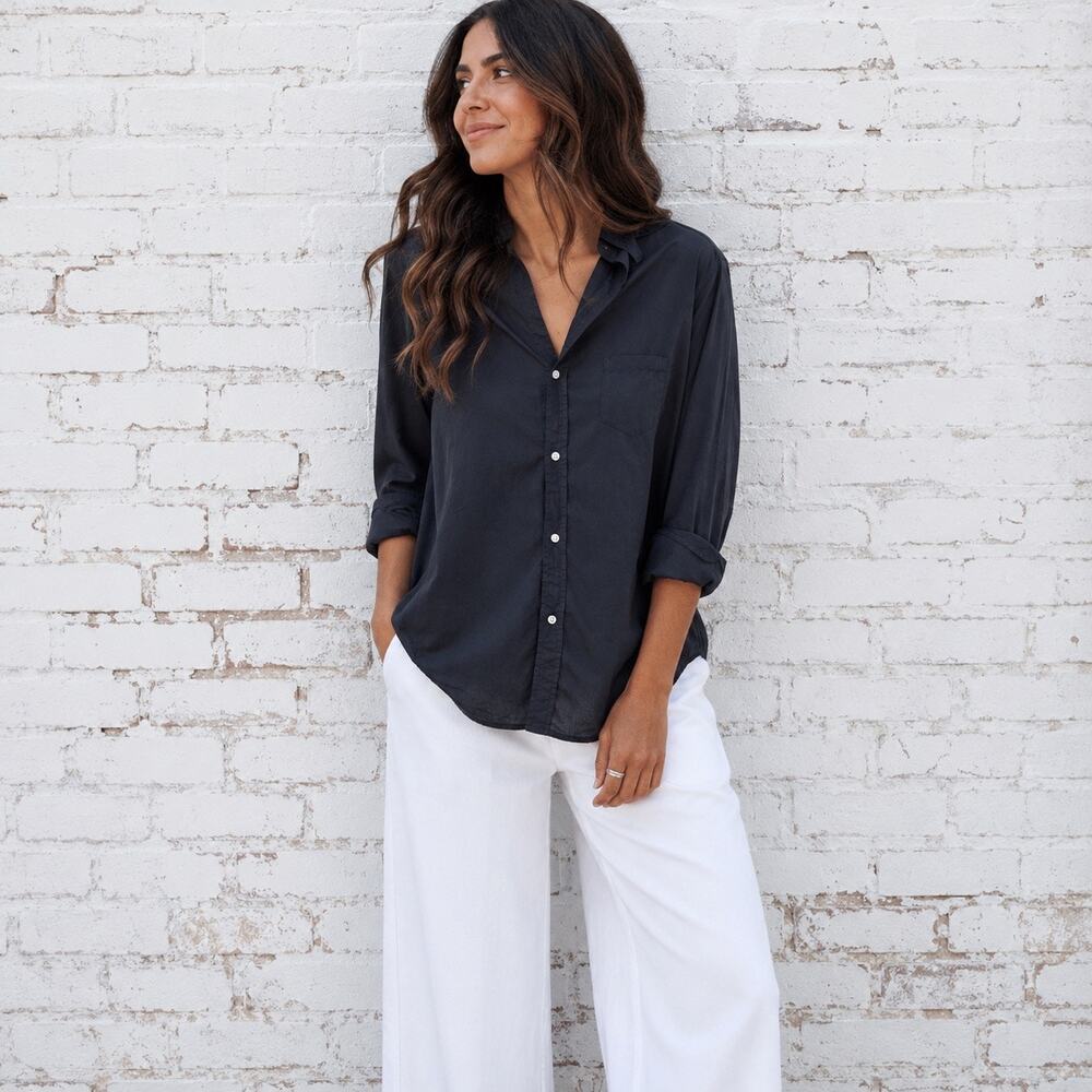 Frank & Eileen Eileen Relaxed Button Up Shirt Womens Size Medium Quiet Luxury